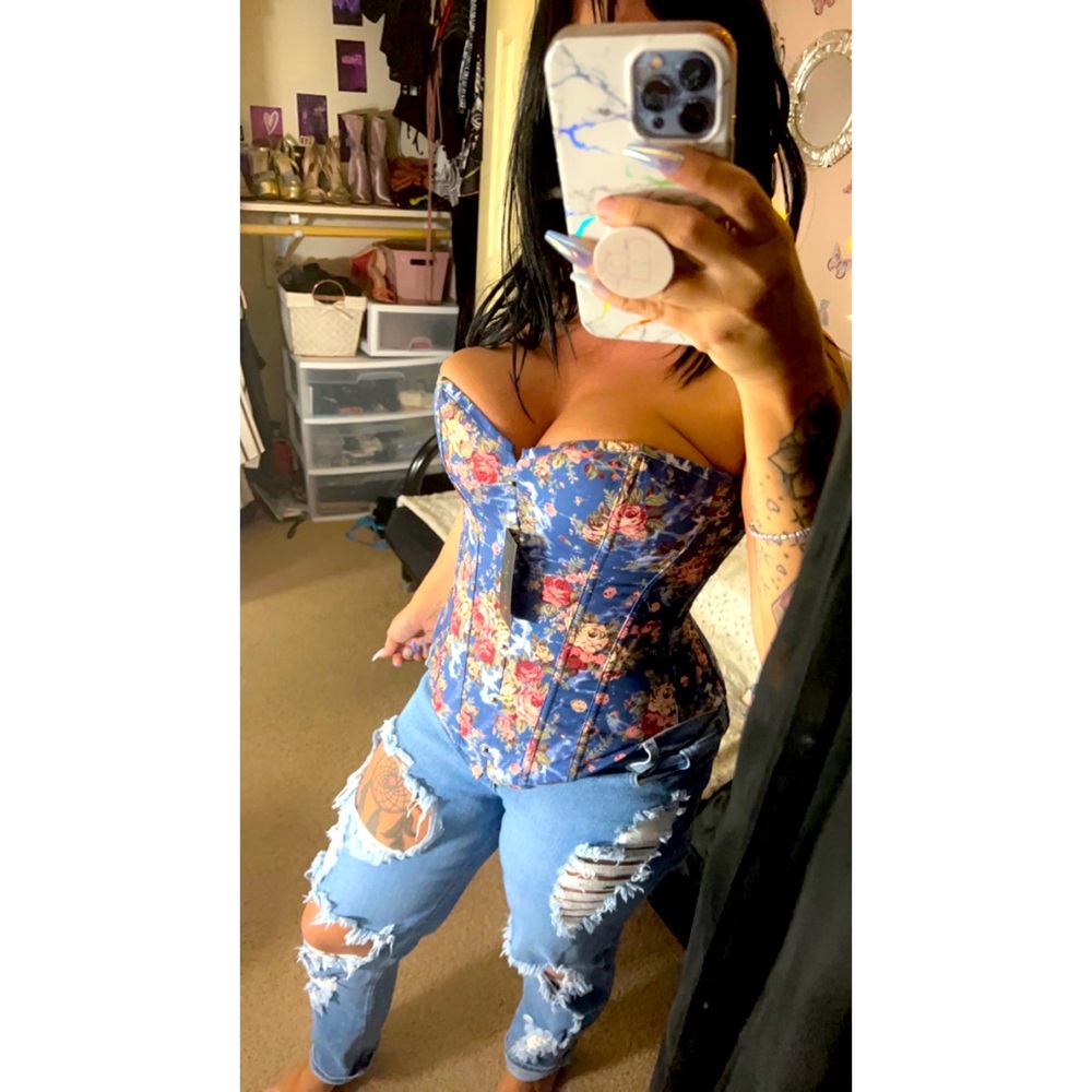 Floral corset